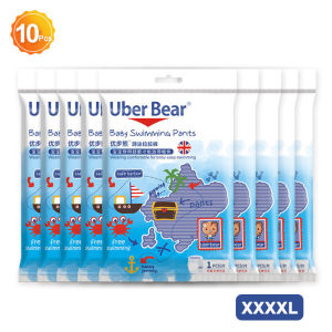 [คลังสินค้าพร้อม] นักว่ายน้ำ Uber Bear 18ชิ้นผ้าอ้อมสำหรับว่ายน้ำแบบใช้แล้วทิ้งสำหรับทารก (ขนาด M L XL XXL XXXL)