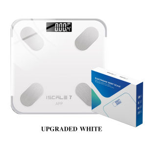 【5-Year Warranty】Body fat scale Bluetooth Connection chargeable Maximum load 180KG tempered glass Home Electronic Human Scales Smart Health Weight Scale Weight Scale