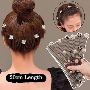 1pcs Simple Fashion Bangs Broken Hairpin Hair Accessories Metal Four-leaf Clover Pearl Hair Clip Womens