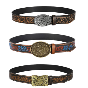 สายคาดเอวหนังคาวเกิร์ลแบบหนัง PU มีสายคาดเอวเย็บเสริมความยาวปรับได้สำหรับชุดลำลอง