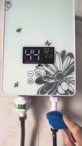 ArcticBreeze 6500W Instant Electric Water Heater 3 Second Hot Water for Kitchen Bathroom Family Use Tankless Digital Display Temperature Control