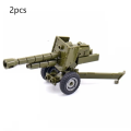 2set Mainan Meriam Howitzer Artileri Berat 3d Puzzle Howitzer Building Blocks. 