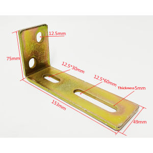 Heavy L Shaped Type Metal Bracket Nylon Guide Roller