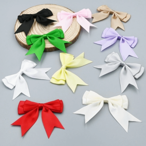 INEXTIN 10Pcs Làm thủ công Nơ ruy băng hai lớp Đồ thủ công tự làm Vải Satin nhiều màu sắc Miếng dán nơ ruy băng  Miếng dán nơ satin Vật liệu thiết kế may mặc