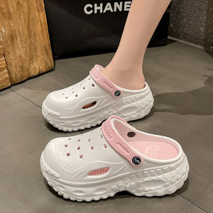 [Free Shipping] WomenS Outdoor Slippers For Summer Featuring A Closed-Toe Design Non-Slip Soles Thick EVA Material And A Height-Increasing Design