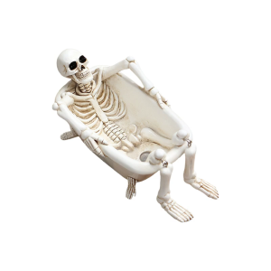Gothicism Bathtubs Skull Ornaments Durability Waterproofed Resins Halloweens Indoor Outdoor Decoration