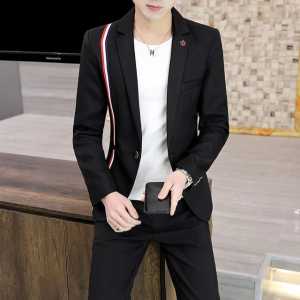 JAS BLAZER FORMAL PRIA TERBARU VARIASI STRIP PITA BENDERA BELANDA