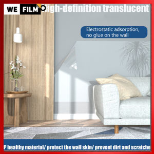 WEPHOTO Electrostatic HD Transparent Protective Film Stickers Latex Paint Wall Antifouling Film Removable Wall Drawing Board Easy Clean