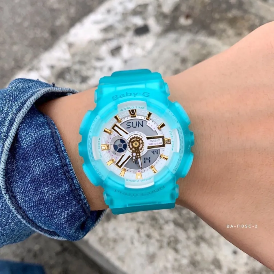 OFFICIAL WARRANTY) Casio Baby-G BA-110SC-2A Sea Glass Series