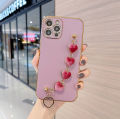 Suitable for Apple 16 Phone Case New 13 Internet celebrity iphone15 Fashion Brand 14promax Plush Heart Bracelet for Women. 