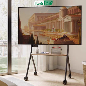 Giá treo tivi di động 30 - 80 INCH kèm kệ để đồ phù hợp mọi không gian thương hiệu IGA - GM189