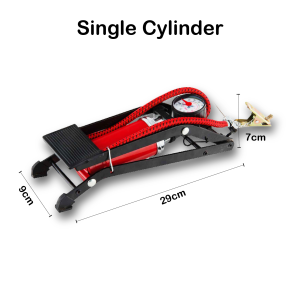 Heavy Duty Foot Pump for Motorcycle Bicycle Ball Tyre Inflator Tire Pump Bike High Pressure Portable Pam Angin