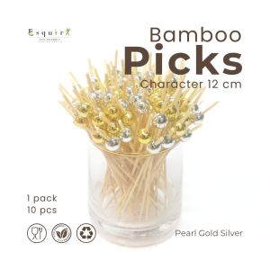 Tusuk Buah Cocktail/ Tusuk Makanan / Tusuk Dessert Sekali Pakai 10pcs/pack