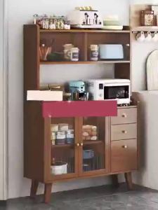 AUREO Multi-Functional Household Storage Tea Cabinet Kitchen Shelf Sideboard Cabinet Wall Cabinet Living Room Floor-Standing Rack Cabinet