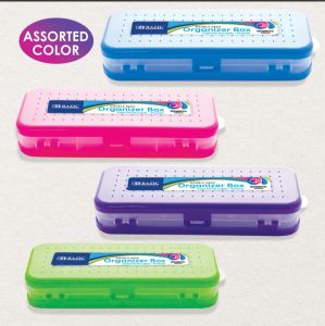 Kotak Pensil 2 sisi Basiz / Organizer Box / Pensil Case - Kotak Serbaguna kokoh dan kuat
