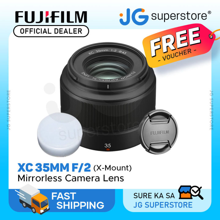 FUJIFILM Fujinon XC 35mm f/2 X-Mount Mirrorless Camera Lens JG