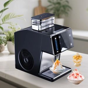 Portable Automatic Shaved Ice Machine Small Commercial Snow Maker for Street Vending & Home Low Noise & Easy to Use
