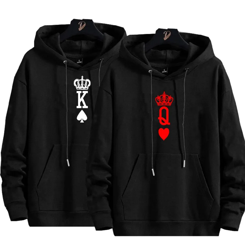 King Queen Hoodies Sueter De Queen Sweater Hoodie Big Size King