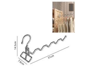 31cm Stainless Steel Clothes Hanger/ Household Drying Hanger Rack/ Portable Clothes Hook/ Penyidai Baju