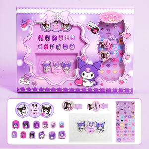 3D Kuromi Nail Stickers for Girls 3D DIY Nail Art Stickers Healthy and Non-Irritating Gel Nail Art