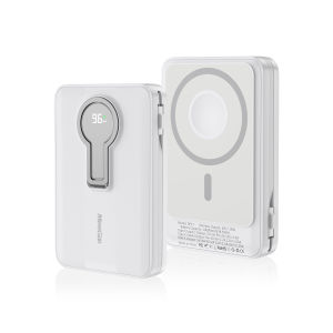 MeeGoo 10000mAh Magnetic Wireless Powerbank PD 22.5W Built in Cable Fast Charging with Holder