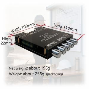 ZK-TB212.1 Channel Bluetooth Amplifier – TDA7498E 160W*2 + 220W Subwoofer Module Wireless Audio Power