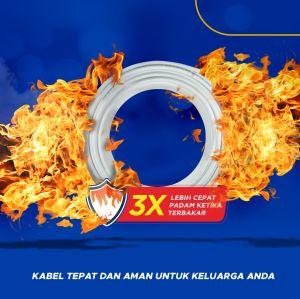 Kabel NYM 2x2.5 mm2 50 Meter Putih - Kabel Listrik Tembaga Wilson Cables