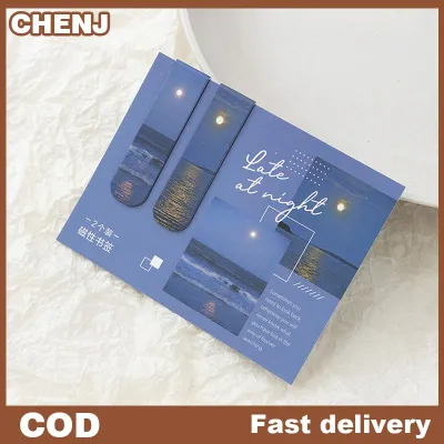 CHENJ 2 cái gói từ Bookmark phong cảnh đẹp mây đơn giản mô hình văn học Bookmark đọc công cụ văn phòng trường học