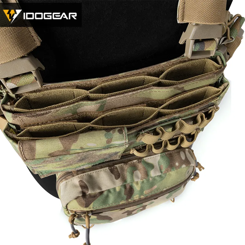 Placard Tactique IDOGEAR MK3 Chassis Pouch - Camouflage, Neuf, Pour Chasse