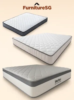 (Ready Stock) Local Seller Spring Pocket Mattress Single/Super Single/Queen/King Cooling Fabric