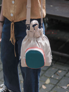 SATU ALAT Tas Selempang Serut SABRINA 100% Canvas Premium Tebal Tas Kanvas