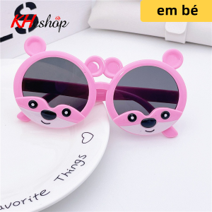 Kính râm hình hoạt hình Gấu dễ thương Kính hoạt hình đồ chơi bảo vệ mắt của bé khỏi tác hại UV mã Y1617 - kheshop