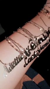 TERLARIS!! Kalung nama Titanium Anti karat