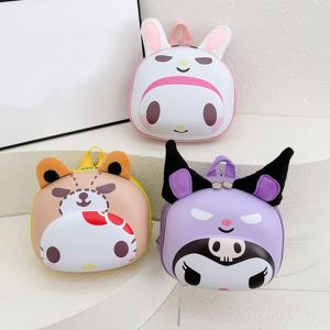 STMEN 3D กระเป๋าเป้เด็กวัยหัดเดิน สร้างสรรค์และสร้างสรรค์ คาวาอิ กระเป๋านักเรียนลายการ์ตูนขนาดเล็ก ใช้งานได้จริง จุได้มาก กระเป๋าเป้สะพายหลัง Kuromi เด็กชายและเด็กหญิง
