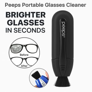 Peeps Portable Glasses Cleaner Defogging Mini Glasses Cleaning Wipe Portable Glasses Cleaner