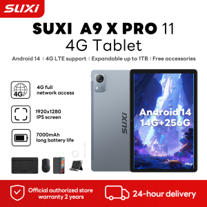 SUXI A9 Tablet for kids & Gaming - 10.95inch 4G Dual SIM Slot 12+128GB T606 Processor Speakers Android 14