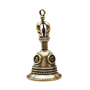 Baete Brass Bell Handicraft Vajra Bells Pendant Pure Copper Auspicious Copper Key Chain Gift