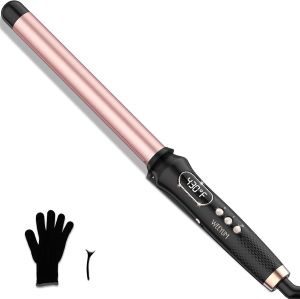 Máy uốn tóc 1 inch máy uốn tóc chuyên nghiệp dành cho tóc dài máy uốn tóc không cần kẹp để tạo kiểu nhanh chóng.