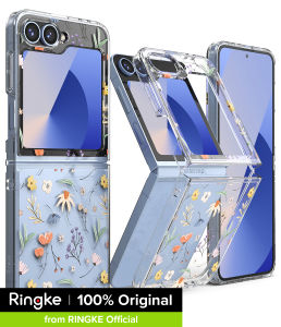 Ringke Fusion Design for [Samsung Galaxy Z Flip 6 / Galaxy Z Flip 7 FE] Clear Protective Cover shock-absorbent Hybrid clear case