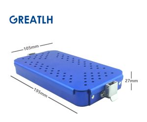 Sterilization Tray Case Box Single Layer Ophthalmic Instrument Aluminium Sterilizing Tool Opthalmic Instrument