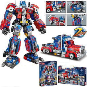 Transformers Optimus Prime Bumblebee bricks are compatible with Lego bricks and can be transformed