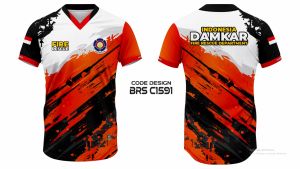 Jersey Damkar Terbaru Terlaris Free Custom Nickname Logo Desain Kualitas Premium Full Printing