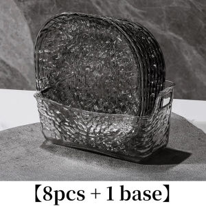 Light Luxury Plastic Household Bone Spitting Table Garbage Bone Plate Small Dish Plate with Fruit Snacks Dried Fruit Snack Plate