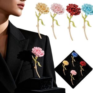 CHLOCH loại Trâm cài áo hình hoa cẩm chướng Tự làm Trang phục đa năng cho nhiều dịp Trâm cài hoa Áo chống ánh sáng Ghim cài áo Phụ Kiện Trang Phục