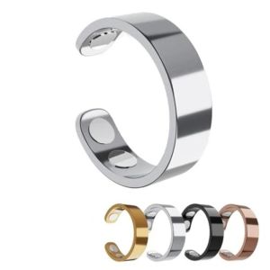 GTRBFDS Copper Material ic Therapy Ring Adjustable Size ic Acupressure Treatment Ring Fashion Slimming Design Finger Health Ring for Women
