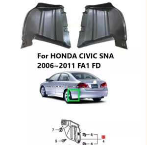 Vè chắn bùn sau cho Honda Civic Gen 8 Honda Civic Gen 8 (06 – 11) Honda Civic 06 – 11
