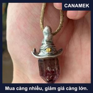 【CANAMEK】 Phù thủy hat pha lê mặt dây chuyền vòng cổ Niche thiết kế độc đáo đơn giản nghệ thuật cá tính thời trang cao ý nghĩa Mặt dây chuyền đồ trang sức vòng đeo tay