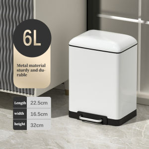 Thùng rác kiểu bàn đạp có thể hộ gia đình có màn hình xuất hiện cao 2023 Sản phẩm mới 6L / 10L / 12L