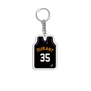 Basketball Star Uniform Jerseys Keychain Fan BagPendant Printed On Both Sides Sports Acrylic Keyring