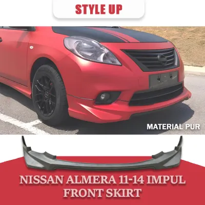 NISSAN ALMERA 2011-2014 IMPUL FRONT SKIRT 2011 2012 2013 2014 MATERIAL PUR WITHOUT PAINT